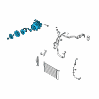 OEM Hyundai Santa Fe Compressor Assembly Diagram - 97701-1U100