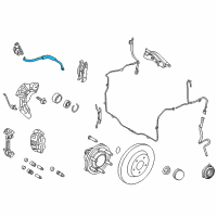 OEM 2012 Lincoln Navigator Brake Hose Diagram - DL1Z-2078-A