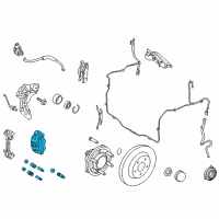OEM 2008 Lincoln Navigator Caliper Diagram - 8L1Z-2B120-A