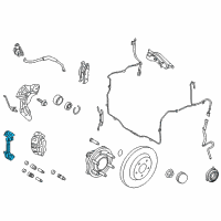 OEM Lincoln Navigator Caliper Support Diagram - AL3Z-2B292-A