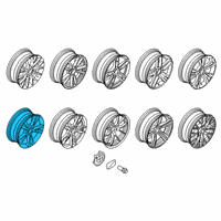 OEM 2017 BMW 230i Light Alloy Disc Wheel Reflexsilber Diagram - 36-11-6-796-213