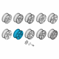 OEM 2017 BMW 230i Light Alloy Rim Ferricgrey Diagram - 36-11-7-845-871