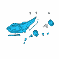 OEM 2021 Kia Forte Driver Side Headlight Assembly Diagram - 92101M7000