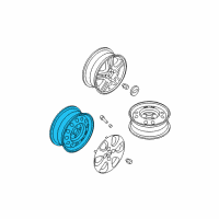 OEM 2005 Kia Spectra5 Wheel Assembly-Steel Diagram - 529102F051