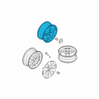 OEM 2006 Kia Spectra Wheel Assembly-Aluminum Diagram - 529102F600
