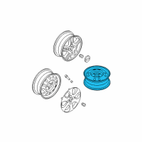 OEM Kia Spectra Wheel Assembly-Steel Diagram - 529102F401