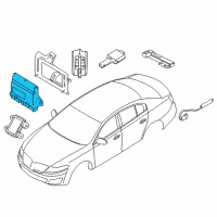 OEM 2011 Lincoln MKS Receiver Diagram - AA5Z-15K602-F