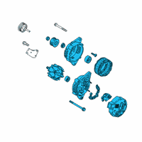 OEM Hyundai Kona Alternator Assembly Diagram - 37300-2J355