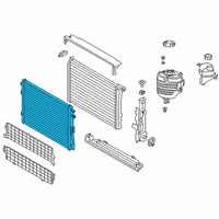 OEM 2022 BMW 330e xDrive Radiator Diagram - 17-11-8-666-811