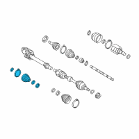 OEM 2014 Kia Cadenza Boot Kit-Front Axle Differential Diagram - 495953R900