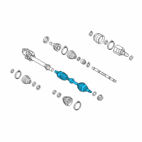 OEM 2020 Kia Cadenza Shaft Assembly-Drive, LH Diagram - 49500F6100