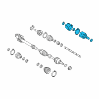 OEM 2014 Kia Cadenza Joint & Shaft Kit-Front Diagram - 495913R900