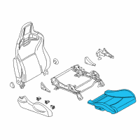 OEM 2015 Nissan 370Z Cushion Assy-Front Seat Diagram - 87300-6GA0D