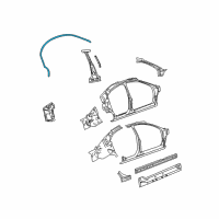 OEM 2006 Chrysler Sebring WEATHERSTRIP-A-Pillar Base Diagram - 4814538AH