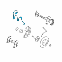 OEM Kia Rio5 Sensor Assembly-Abs Front Wheel Diagram - 956711G000