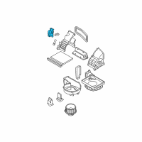 OEM Hyundai Accent Hvac Heater Blend Door Actuator Diagram - 97124-1E000