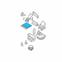 OEM 2015 Hyundai Elantra Air Filter Diagram - 08790-2L000-A