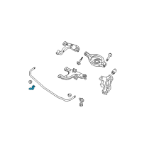 OEM Infiniti Clip-Rear STABILIZER Diagram - 56233-7S001