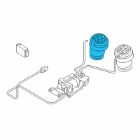 OEM 2009 BMW X6 Rear Pneumatic Spring Diagram - 37-12-6-790-081