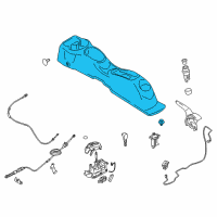 OEM Nissan Versa Console Box Assembly-Floor, Front Diagram - 96910-3BA2A