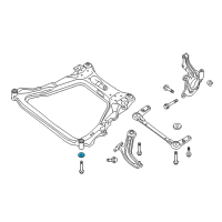 OEM 2019 Nissan Rogue Sport STOPPER Rub-Front Suspension Mounting, Front Diagram - 54464-CY00B