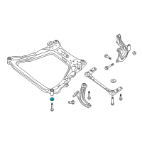 OEM Nissan Leaf STOPPER Rub-Front Suspension Mounting, Front Diagram - 54464-CY00B