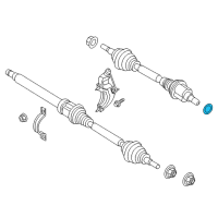 OEM 2020 Ford Police Responder Hybrid Boot Kit Retainer Clip Diagram - BB5Z-4B422-B