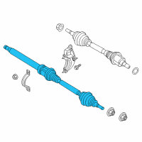 OEM 2017 Lincoln MKZ Axle Assembly Diagram - HG9Z-3B436-J