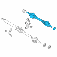 OEM 2017 Lincoln MKZ Axle Assembly Diagram - HG9Z-3B437-E