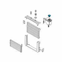OEM BMW X5 Expansion Tank Cap Diagram - 17-11-7-639-021