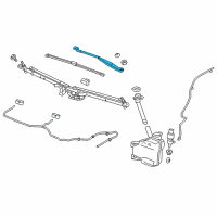OEM 2019 Chevrolet Cruze Wiper Arm Diagram - 42758497