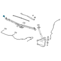 OEM 2016 Chevrolet Cruze Wiper Linkage Bolt Diagram - 13295277