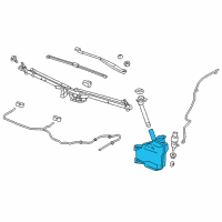 OEM Chevrolet Cruze Washer Reservoir Diagram - 84036025