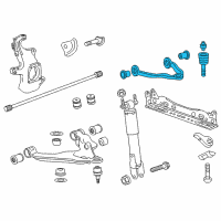 OEM 2011 GMC Sierra 2500 HD Upper Control Arm Diagram - 20924215