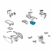 OEM 2011 Lexus GS450h Instrument Panel Cup Holder Assembly Diagram - 55620-30150-B0