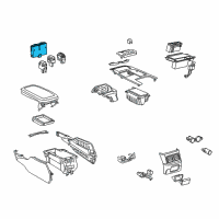 OEM Lexus Switch, Seat Heater Diagram - 84751-30250