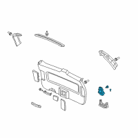 OEM Acura TSX Switch Assembly, Power Tailgate Diagram - 35801-SJK-003