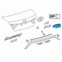 OEM Toyota Camry Trunk Lid Switch Diagram - 84945-06010