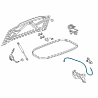 OEM Chevrolet Release Cable Diagram - 23215275