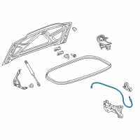 OEM 2018 Chevrolet Corvette Release Cable Diagram - 23283440