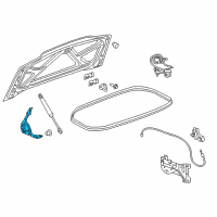 OEM 2017 Chevrolet Corvette Hinge Diagram - 22772872