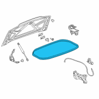 OEM 2018 Chevrolet Corvette Weatherstrip Diagram - 84006188