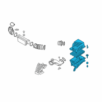 OEM Kia Borrego Air Cleaner Assembly Diagram - 281102J200