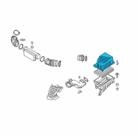 OEM 2009 Kia Borrego Cover-Air Cleaner Diagram - 281112J200