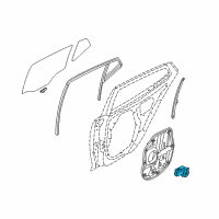 OEM 2015 Kia Optima Motor Assembly-Power Window Regulator Diagram - 834502T000