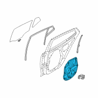 OEM 2012 Kia Optima Panel Assembly-Rear Door Module Diagram - 834712T000