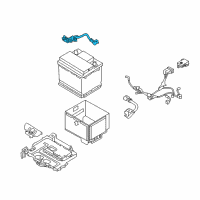 OEM Kia Forte Battery Sensor Assembly Diagram - 37180A7100