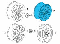 OEM 2021 Buick Envision Wheel, Alloy Diagram - 84853572