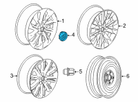 OEM 2021 Buick Envision Center Cap Diagram - 26669513