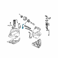 OEM 2005 Cadillac XLR Hose Asm-Fuel Feed Rear Diagram - 25948212